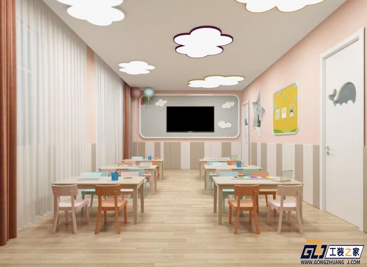 西安西安幼兒園設計效果圖案例分享裝修案例
